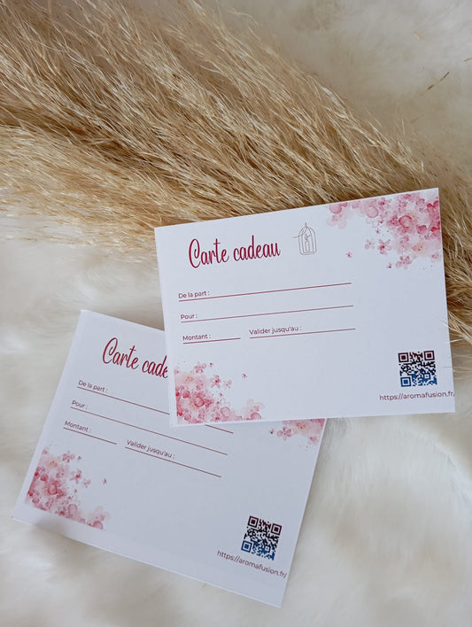Cartes cadeau Aroma Fusion