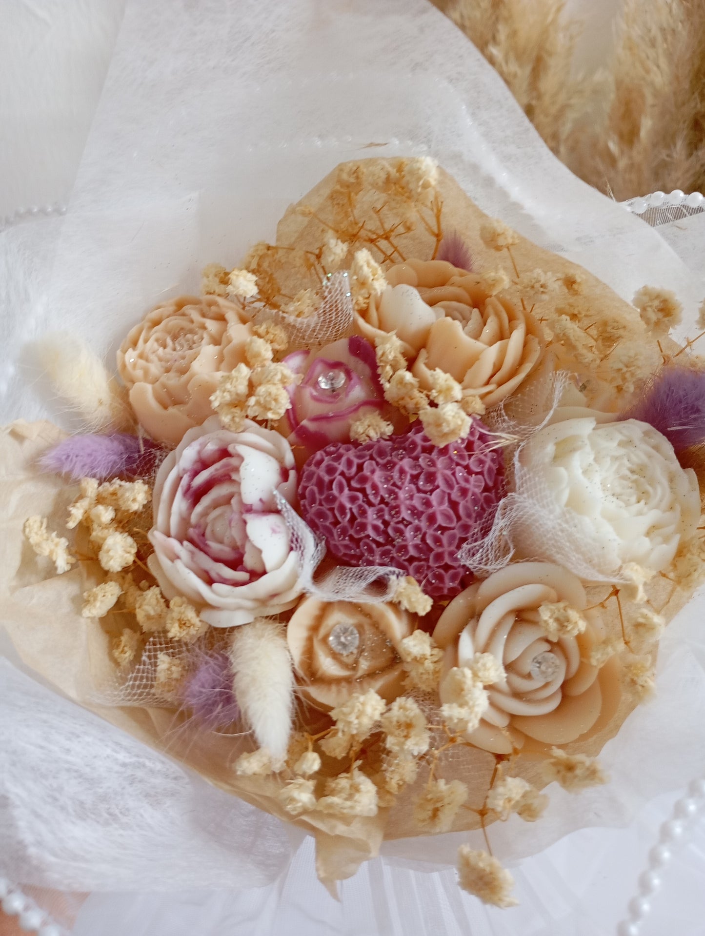 Bouquet éternel Anniversaire/Mariage/Fiançailles avec 10 fleurs