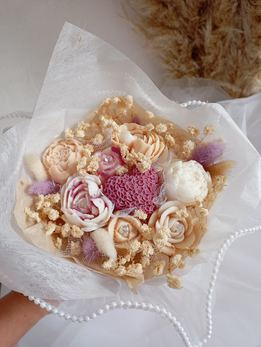 Bouquet éternel Anniversaire/Mariage/Fiançailles avec 10 fleurs